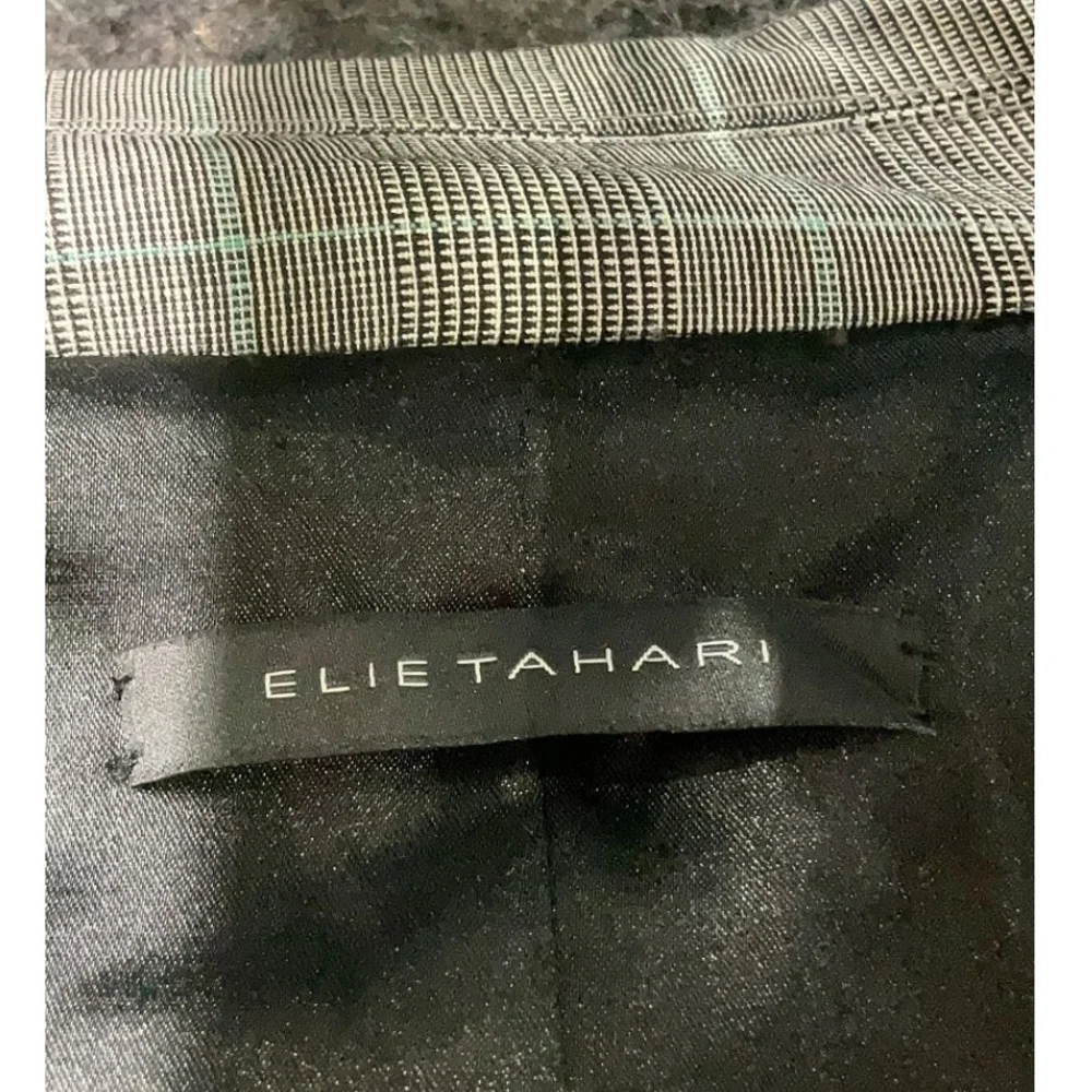 Elie Tahari Plaid Gray Blazer - Picture 7 of 7
